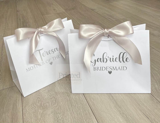 Silver Personalised Gift Bag